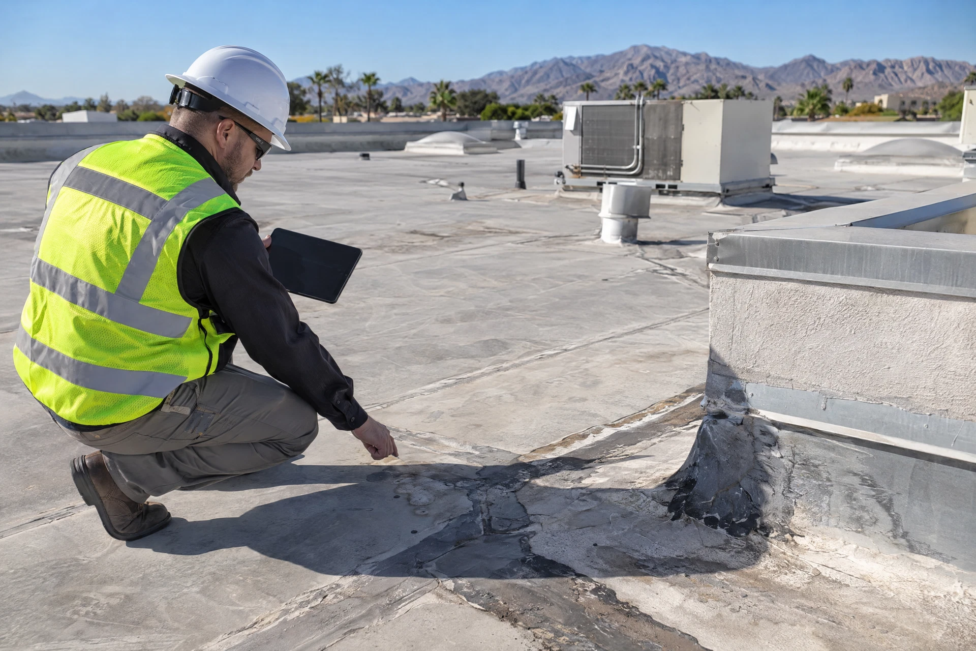 Commercial roof inspection and planning